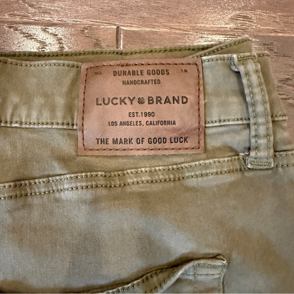 Lucky Brand 410 Athletic Slim Olive Pants 40x30 – Stretch Twill - Picture 5 of 9